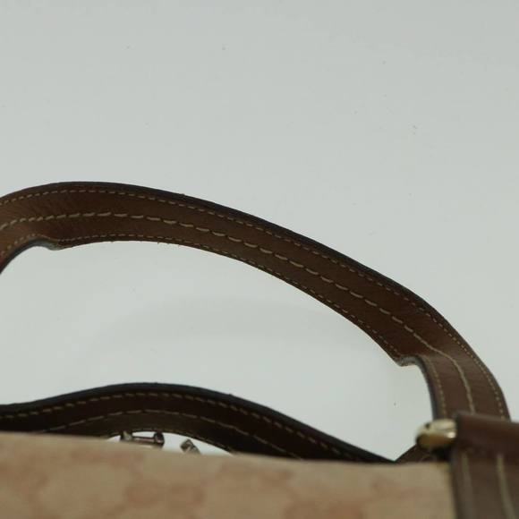 GUCCI GG Crystal Canvas Hand Bag Coated Canvas Brown 181487 Auth 60263 - Picture 8 of 16